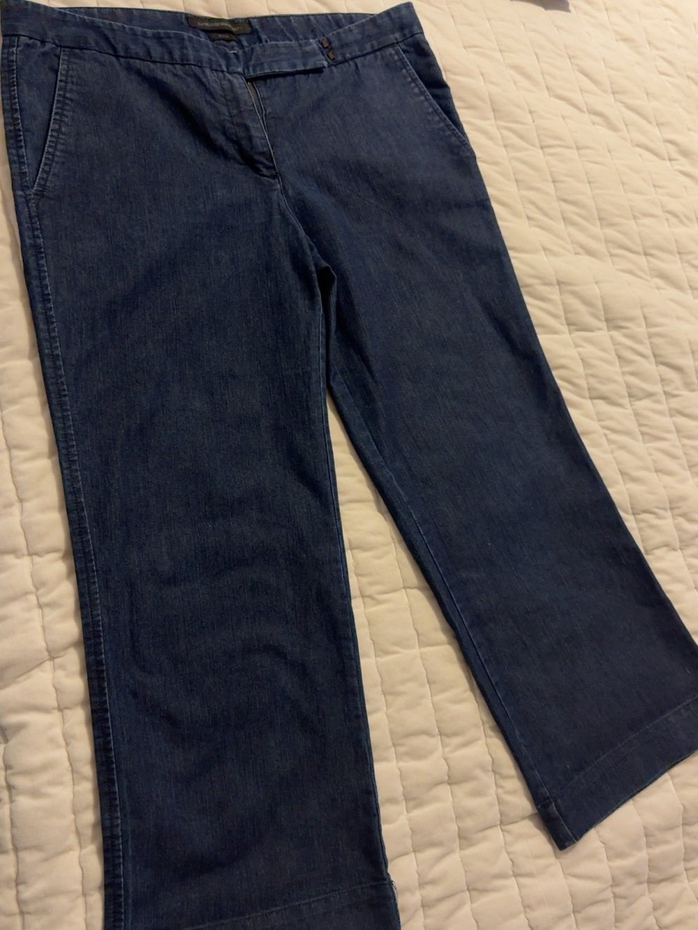 Vintage Express Design Studio Cropped Denim Trousers Size 12
